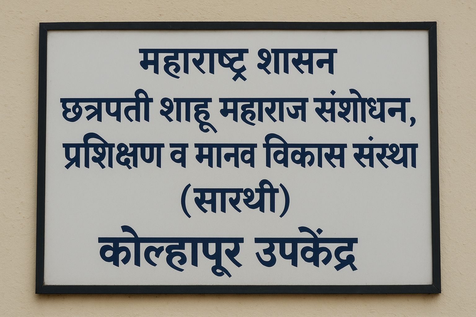 सारथी, उपकेंद्र, कोल्हापूर : एक विकासाचे आणि सशक्तीकरणाचे केंद्र